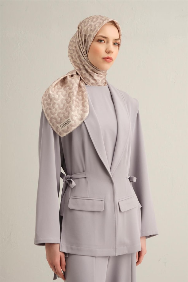Armine Dijital Saf İpek Eşarp 9321D (S) 83