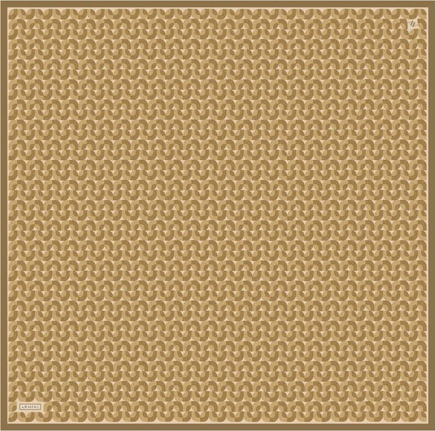 Armine Desenli Saf İpek Twill Eşarp 9321- 07