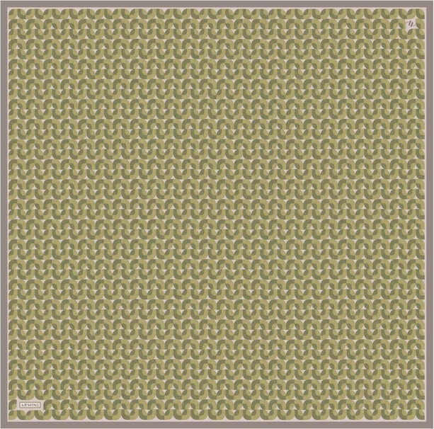 Armine Desenli Saf İpek Twill Eşarp 9321-36