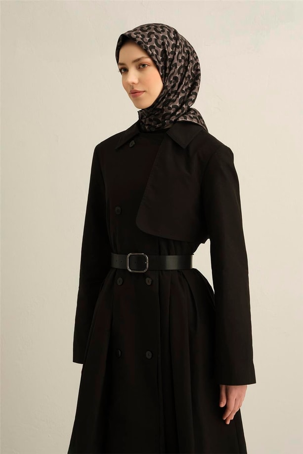 Armine Desenli Saf İpek Twill Eşarp 9321- 58
