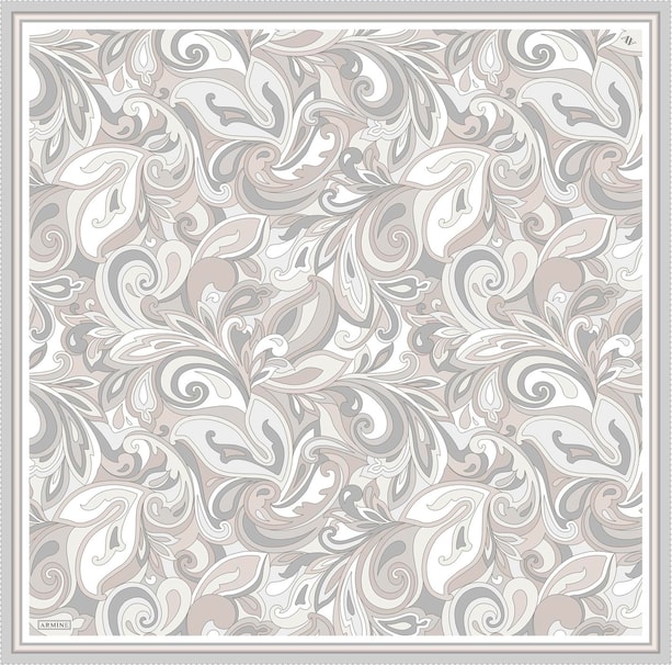 Armine Desenli Saf İpek Sura Eşarp 9323-82