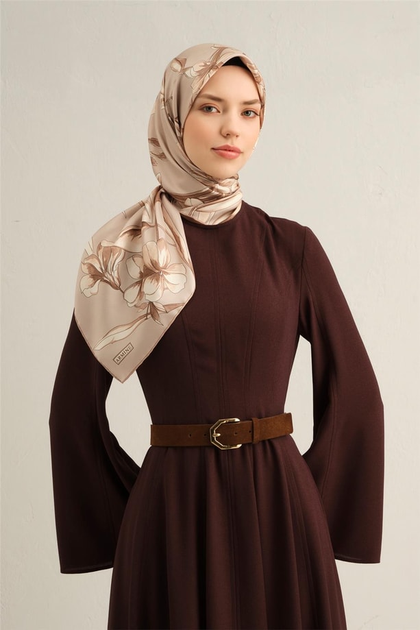 Armine Dijital Saf İpek Eşarp 9324D (S) 32