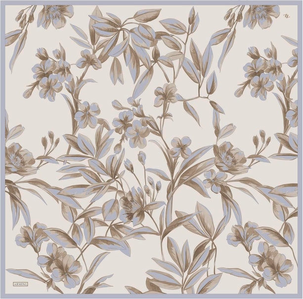 Armine Desenli Saf İpek Sura Eşarp 9324-82