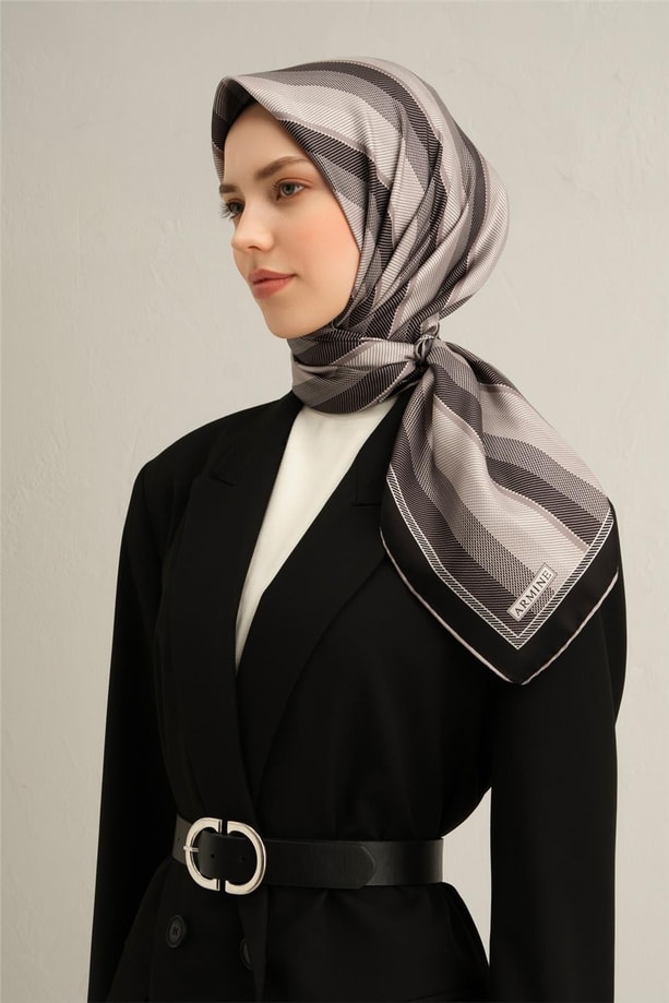 Armine Dijital Saf İpek Eşarp 9327D (T) 83