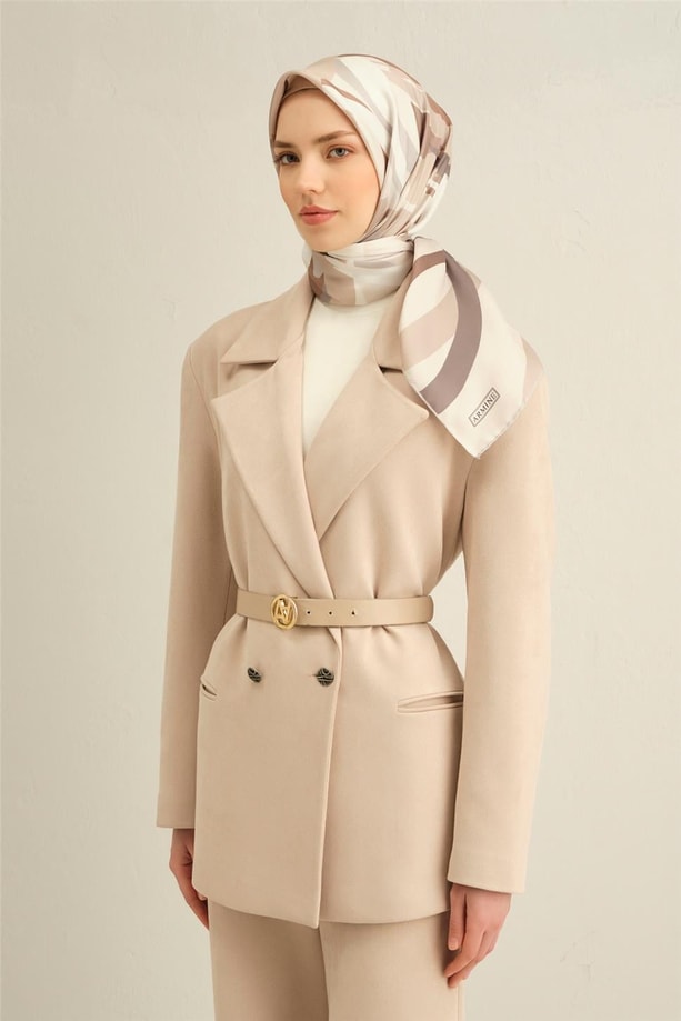 Armine Dijital Saf İpek Eşarp 9328D (T) 86