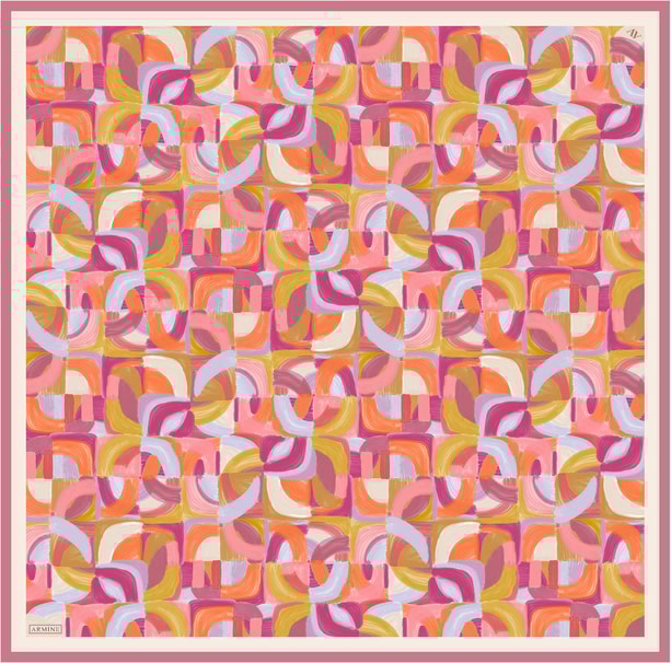 Armine Desenli Saf İpek Sura Eşarp 9329-31