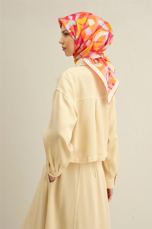 Armine Dijital Saf İpek Eşarp 9329D (S) 31