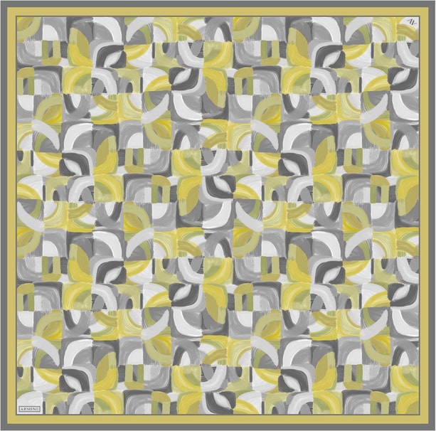 Armine Desenli Saf İpek Sura Eşarp 9329-58