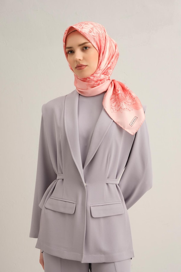 Armine Dijital Saf İpek Eşarp 9330D (T) 09