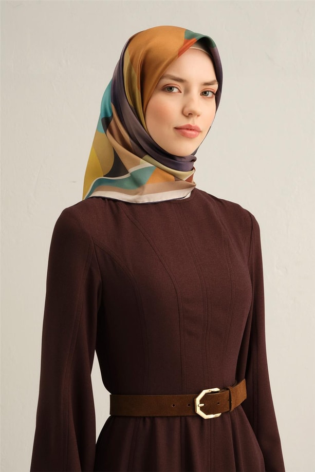 Armine Dijital Saf İpek Eşarp 9331D (S) 04
