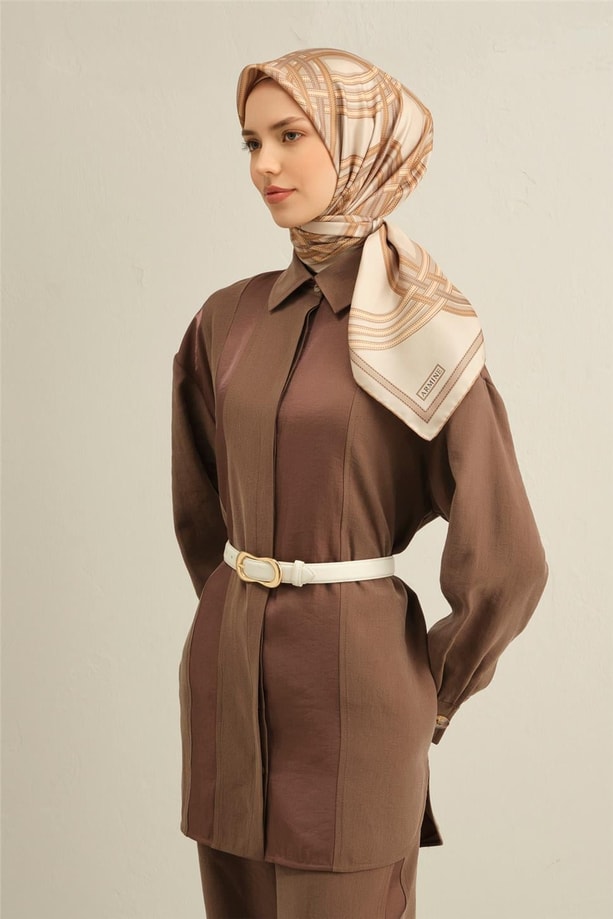Armine Dijital Saf İpek Eşarp 9333D (S) 04