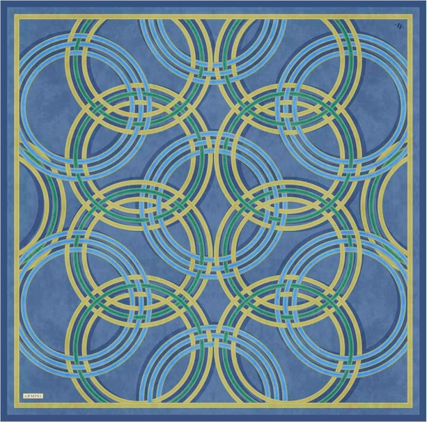 Armine Desenli Saf İpek Sura Eşarp 9333-80