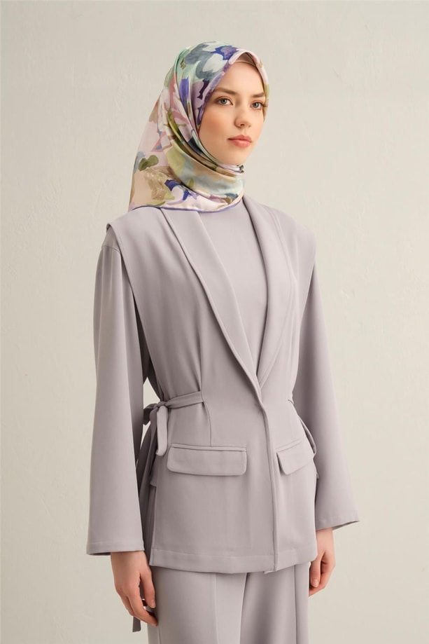Armine Dijital Saf İpek Eşarp 9334D (S) 33