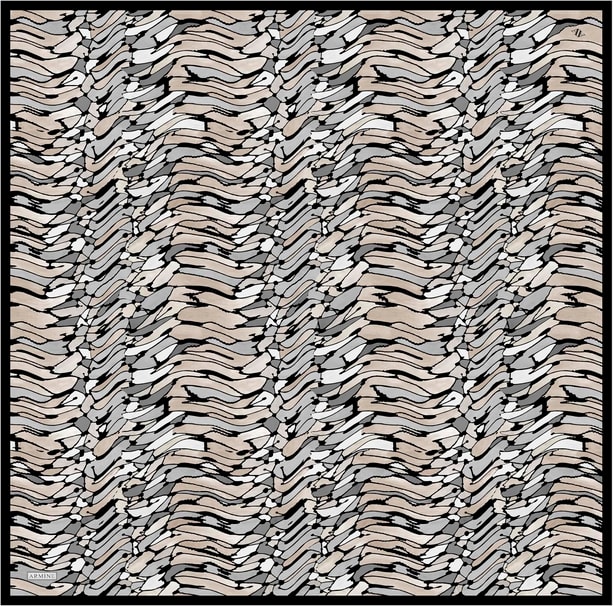 Armine Desenli Saf İpek Twill Eşarp 9335-86
