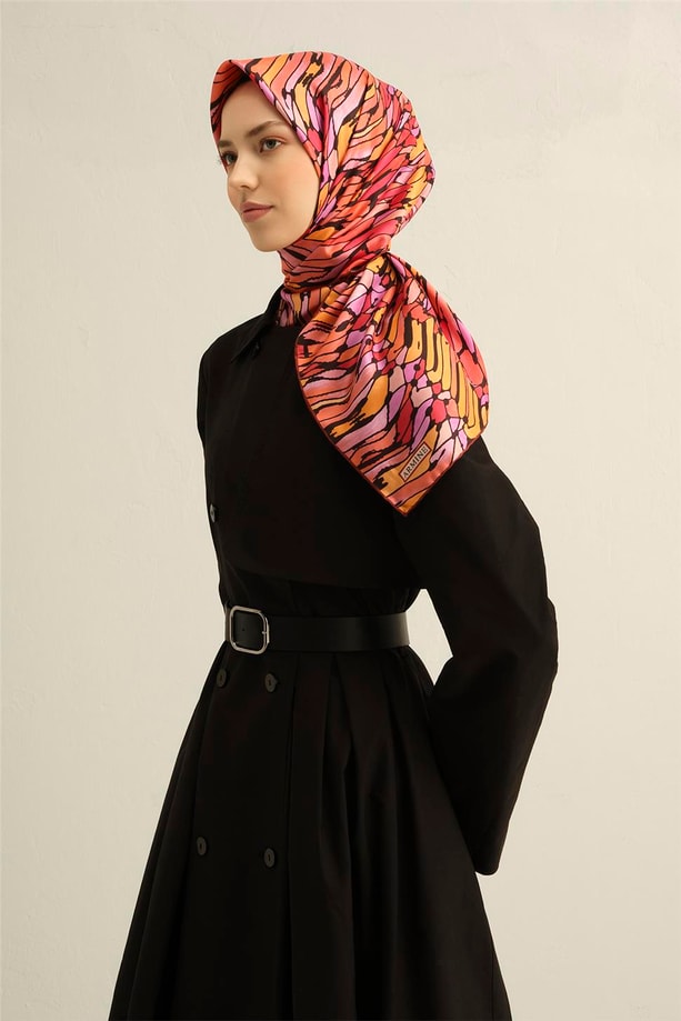 Armine Dijital Saf İpek Eşarp 9335D (S) 33