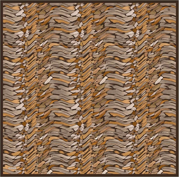 Armine Desenli Saf İpek Sura Eşarp 9335-81