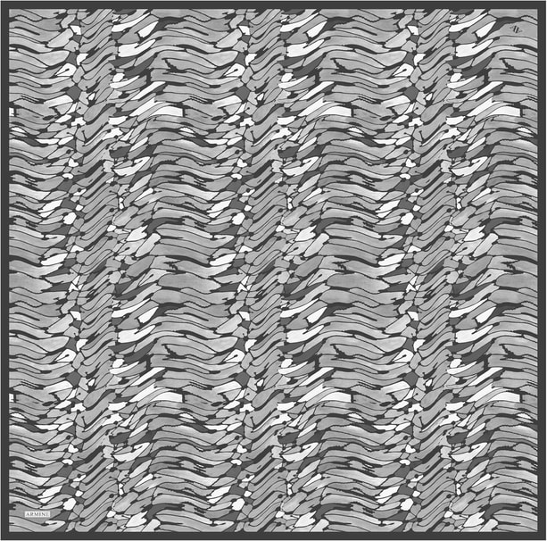 Armine Desenli Saf İpek Sura Eşarp 9335-87