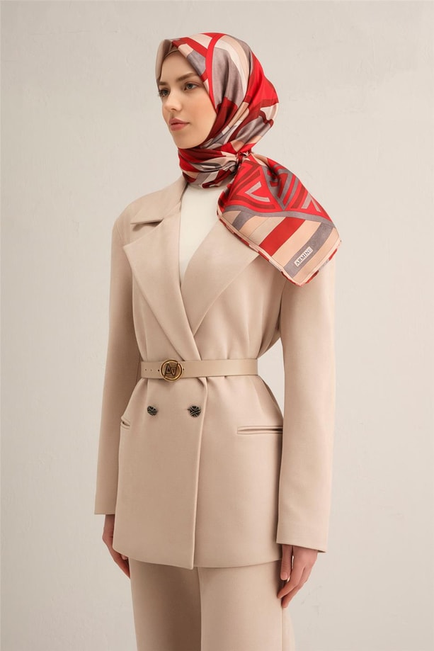 Armine Dijital Saf İpek Eşarp 9336D (S) 84