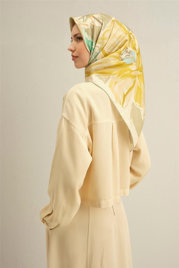 Armine Dijital Saf İpek Eşarp 9337D (T) 83