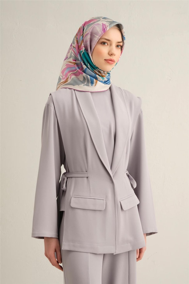 Armine Dijital Saf İpek Eşarp 9337D (S) 06