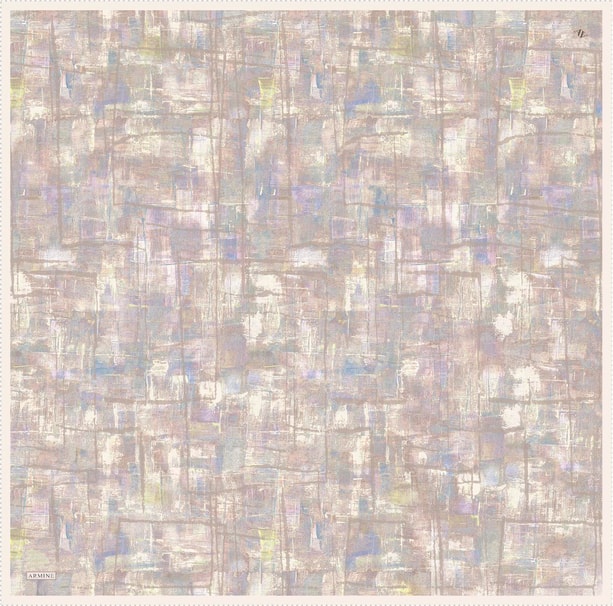 Armine Desenli Saf İpek Twill Eşarp 9339-58