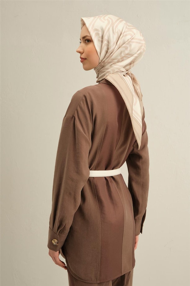 Armine Dijital Saf İpek Eşarp 9343D (S) 34
