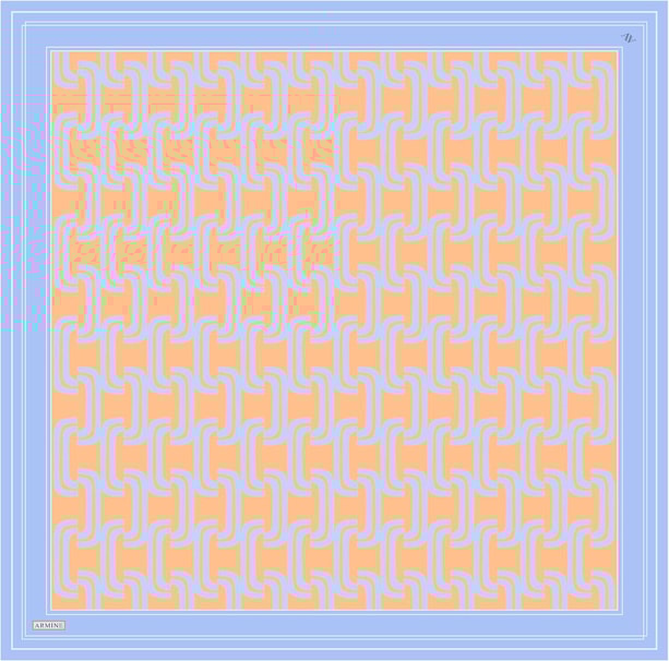 Armine Desenli Saf İpek Sura Eşarp 9343-35