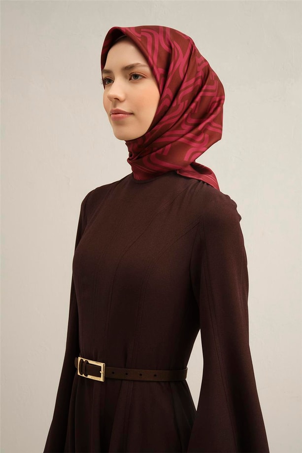 Armine Dijital Saf İpek Eşarp 9343D (S) 87