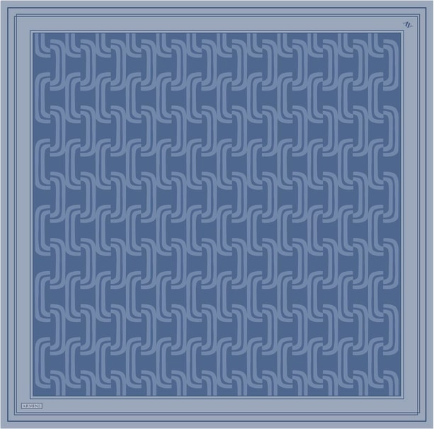 Armine Desenli Saf İpek Twill Eşarp 9343-03