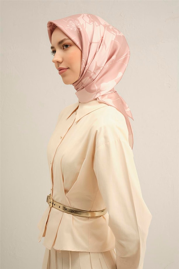 Armine Dijital Saf İpek Eşarp 9344D (S) 32