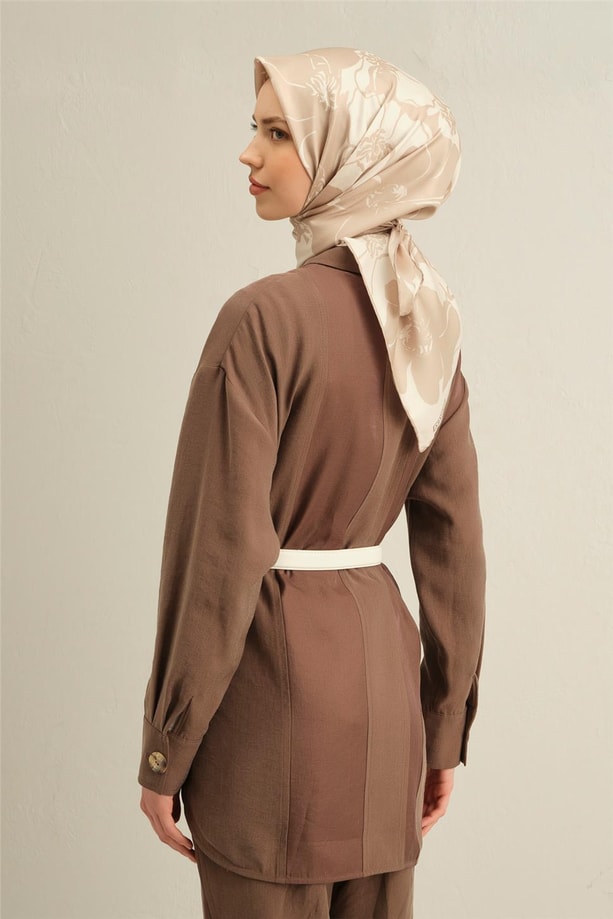 Armine Dijital Saf İpek Eşarp 9344D (T) 31