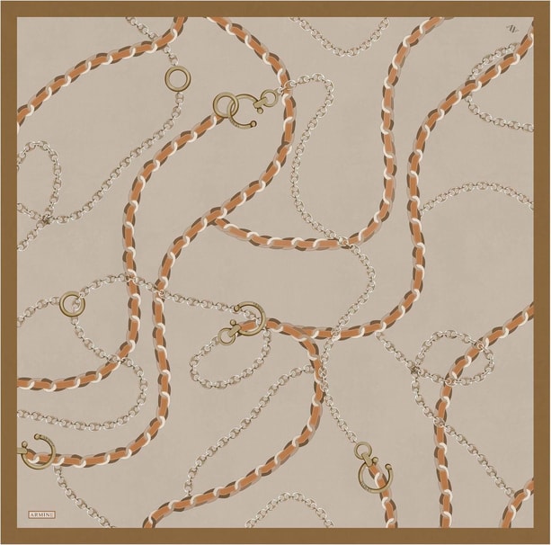 Armine Desenli İpek Sura Eşarp 9346-38