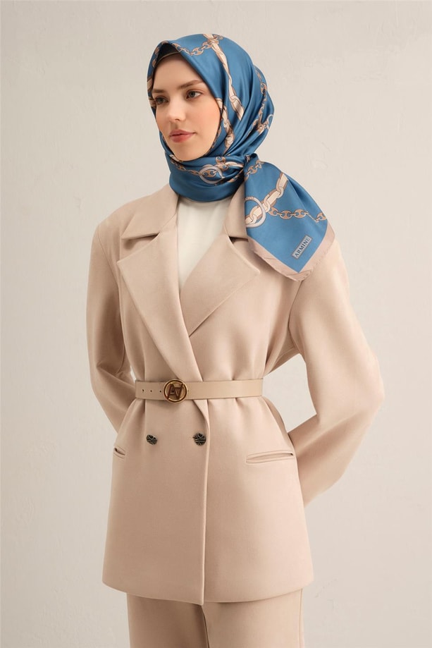 Armine Dijital Saf İpek Eşarp 9346D (T) 10