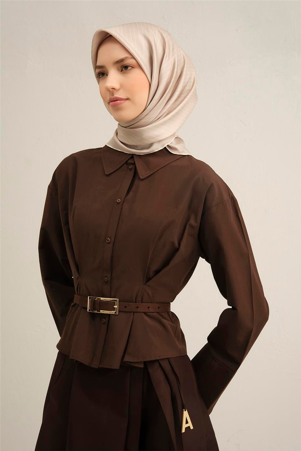 Armine Desenli Saf İpek Twill Eşarp 9348- 86