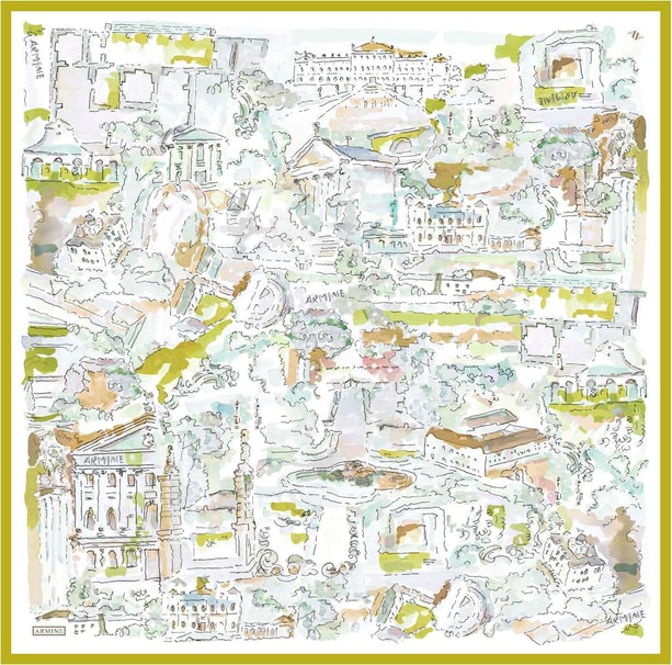 Armine Leopar Desenli Saf İpek Sura Eşarp 9349 54