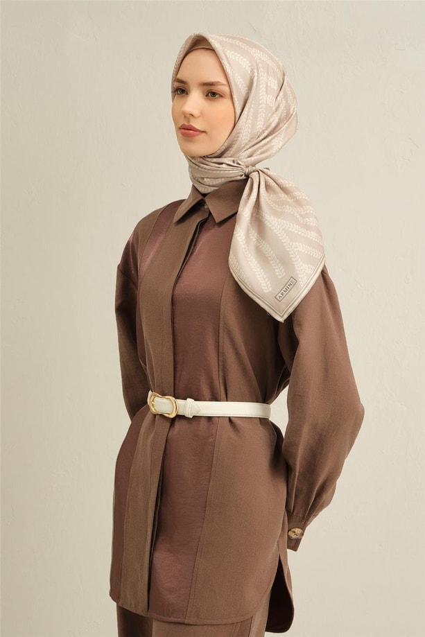 Armine Dijital Saf İpek Eşarp 9351D (S) 09