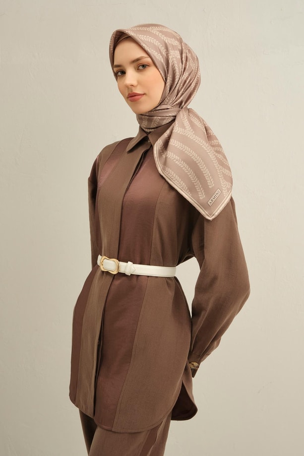 Armine Dijital Saf İpek Eşarp 9351D (T) 02