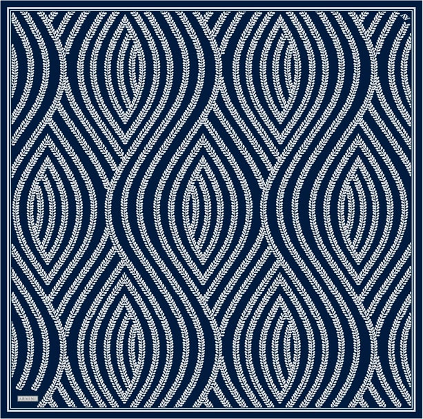 Armine Desenli Saf İpek Twill Eşarp 9351-07