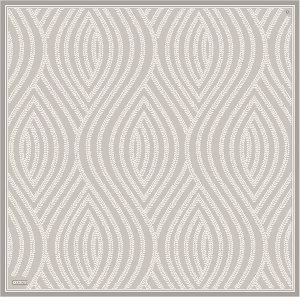 Armine Desenli Saf İpek Twill Eşarp 9351- 09