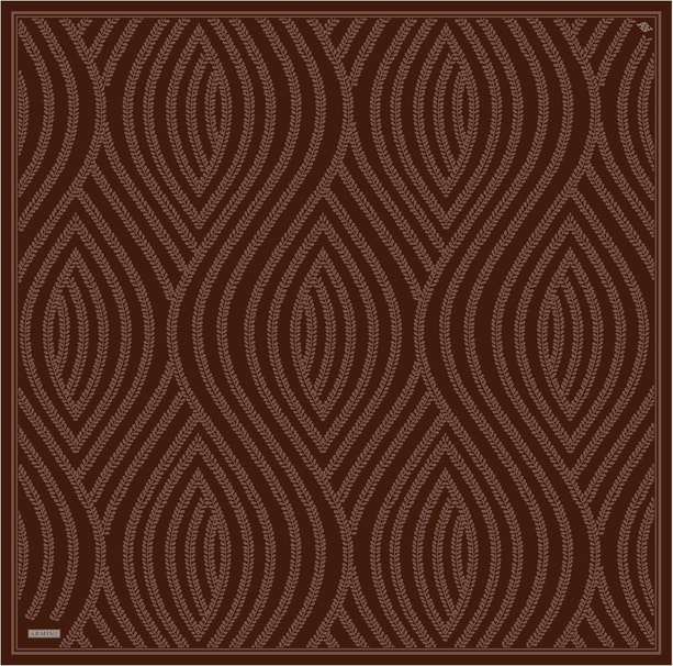 Armine Desenli Saf İpek Twill Eşarp 9351-84