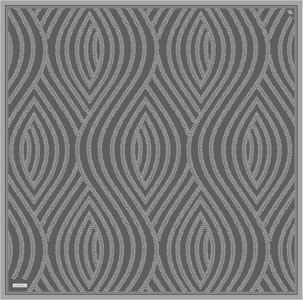 Armine Desenli Saf İpek Twill Eşarp 9351-86