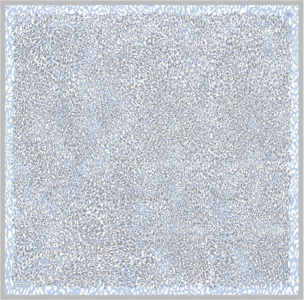 Armine Desenli Saf İpek Twill Eşarp 9352-04
