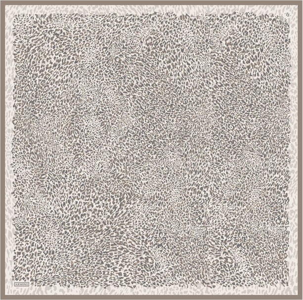 Armine Desenli Saf İpek Twill Eşarp 9352-05