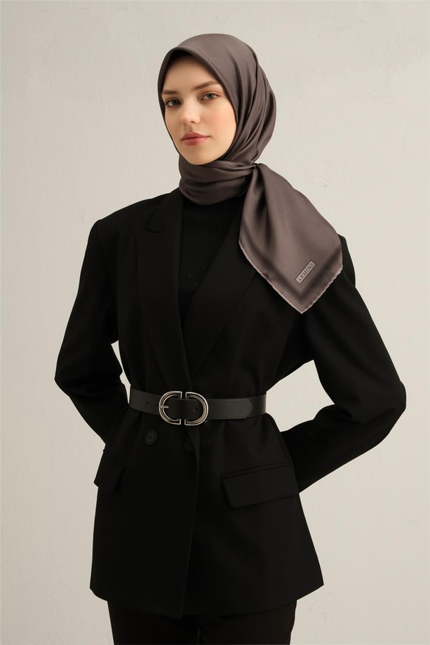 Armine Desenli Saf İpek Twill Eşarp 9356- 36