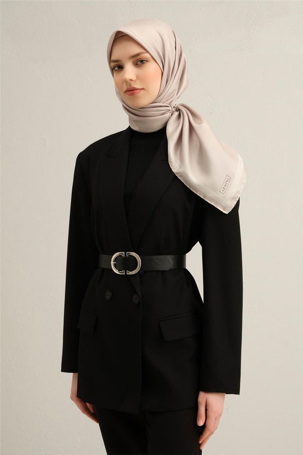 Armine Dijital Saf İpek Eşarp 9357D (S) 01