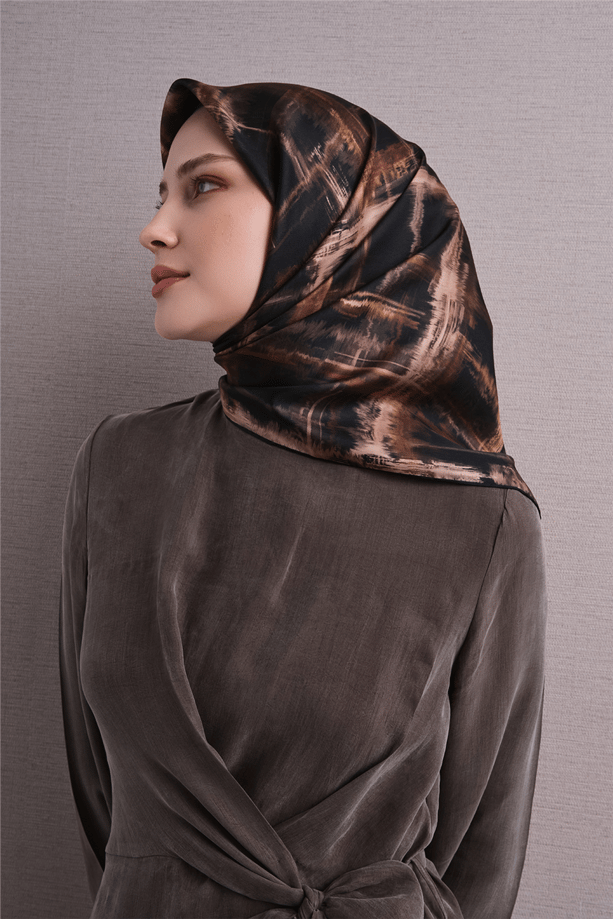 Armine Saf İpek Twill Eşarp 9602D 03