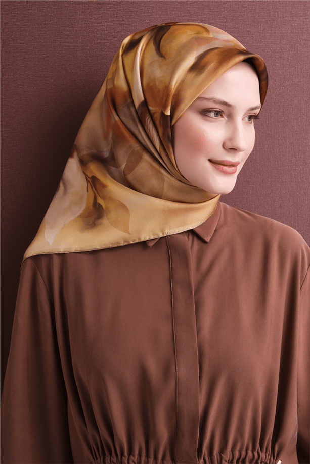 Armine Saf İpek Twill Eşarp 9603D 84