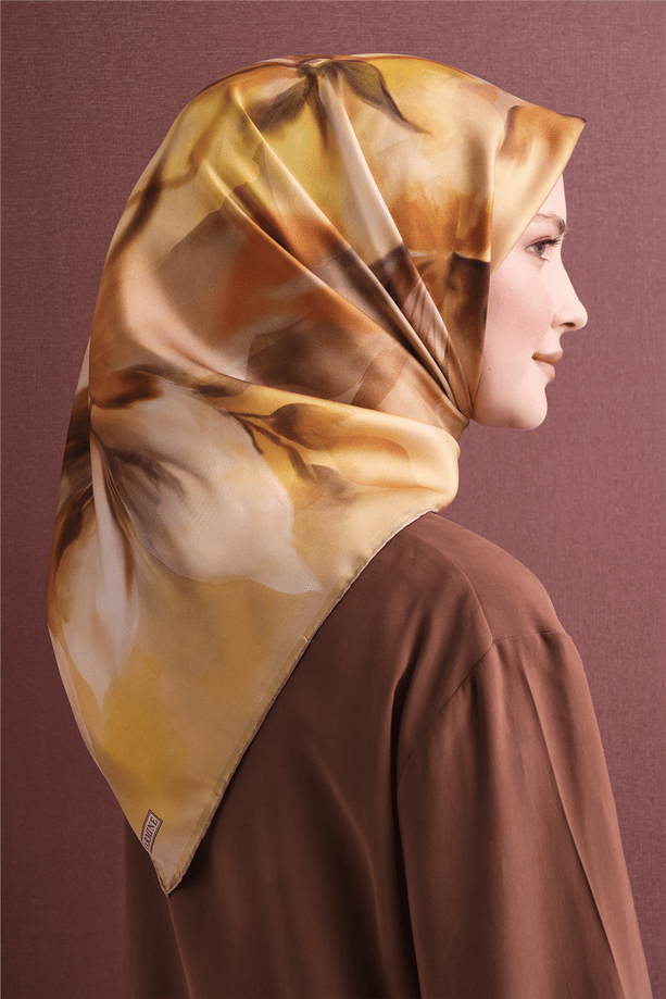 Armine Saf İpek Twill Eşarp 9603D 84