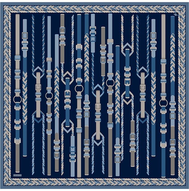 Armine Jakarlı İpek Eşarp 9607D 10