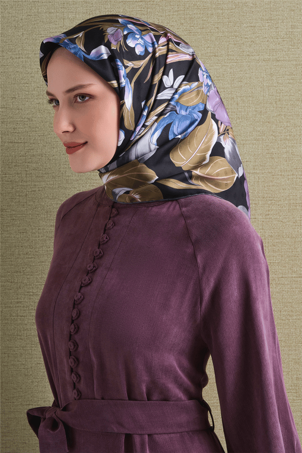 Armine Jakarlı İpek Eşarp 9608D 08